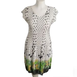 Magic it Fits! Super Stretchy‎ Polkadot & Floral Dress Casual Med-XL